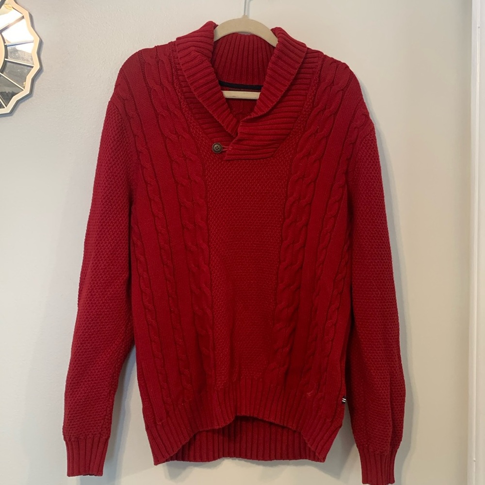 Thick cotton knit sweater